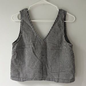 Mango Gingham top